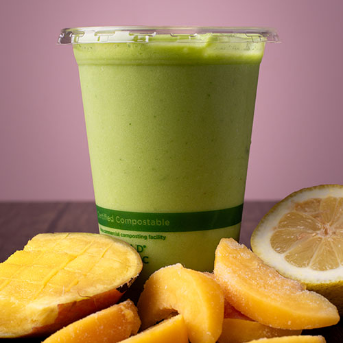 green colored smoothie
