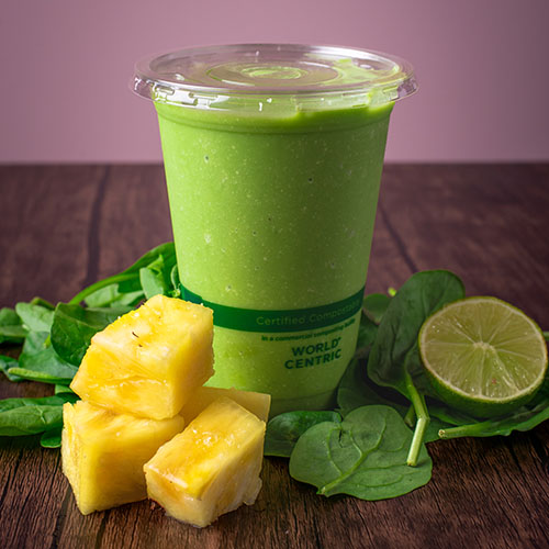 rich green color smoothie